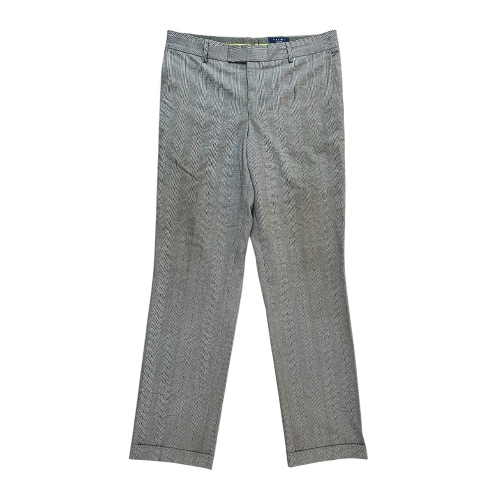 🧵 Ted Baker London Tailored Dress Pants 34L Gray Textured